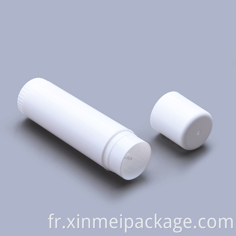 white PP lip balm tube